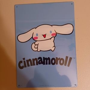 Cinnamoroll tin/metal door/wall hanger BNIP HTF RARE LIMITED EDITION